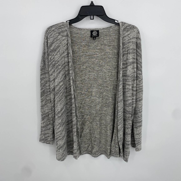 bobeau Sweaters - Bobeau Women's Heather Gray Long Sleeve Cardigan Size Small